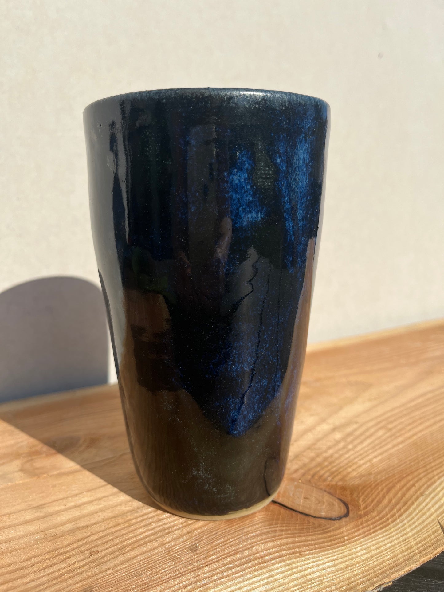 Blå vase, stor