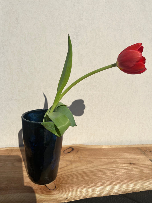 Blå vase, stor