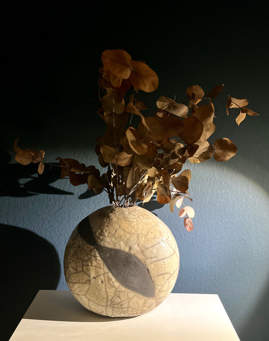 Raku vase